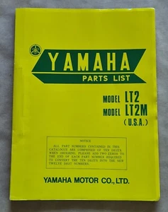 Yamaha motorcycle LT2 LT2M (U.S.A) Parts List manual First edition July 1971 - Picture 1 of 7