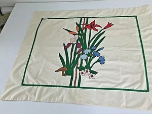 Vtg J P Stevens Utica 1 20 x 26" Pillow Sham Multi Color Floral Spring Flowers - Picture 1 of 12