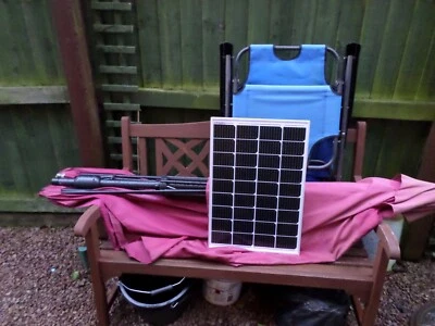 40W 12volt Electron Plus Mono Solar Panel 1m cable Top Quality - Fast UK P&P - Image 1 of 4