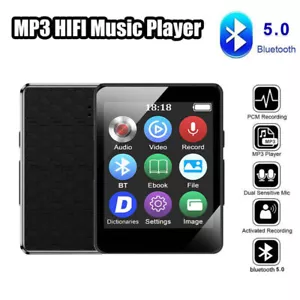 Portable Bluetooth HiFi MP3 Player Media Audio Recorder Music W/USB Black New - Picture 1 of 10