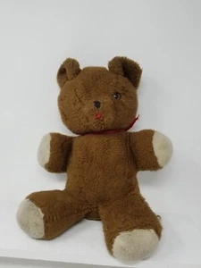 Caja de música Eden vintage oso de peluche cuerda peluche animal de peluche funciona ojo perdido - Imagen 1 de 6