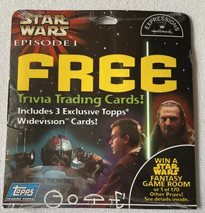 Tarjetas coleccionables de trivia promocional de Star Wars Episodio I One - Imagen 1 de 4