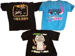 3- T- Shirts Effectus Clothing Mars M, VTG Star Wars L , FGTEEV XL teen lot mixe - Picture 1 of 12
