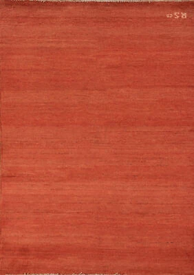 Luxurious Gabbeh Solid Design Wool Modern Accent Rug - Brand New 3x5 ft - Image 1 of 4