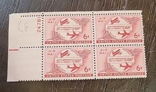 Scott #C47 US Air Mail 6 Cent Powered Flight 1949 U.S. MNH Block Of 4 Stamps