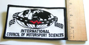 International Council Of Motorsport Sciences Racing Patch - Picture 1 of 1