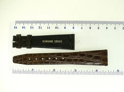 TISSOT NOS GENUINE CROCODILE WATCH STRAP 20 MM LUGS - ALL HAND MADE - BEST OFFER - Image 1 of 4
