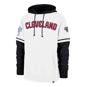 CLEVELAND BASEBALL JACOBS FIELD TRIFECTA '47 SHORTSTOP PULLOVER HOODIE ADULT MED - Picture 1 of 2