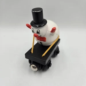 Thomas & Friends Wooden Railway Tank Engine SNOWMAN BALLOON CAR  Holiday XMAS - Picture 1 of 6