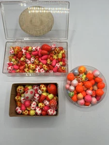 Lot of 120+ Corkies & Homemade Cheaters for Salmon Steelhead RARE Collection HTF - Picture 1 of 7
