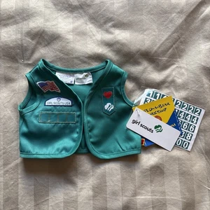 Build-A-Bear Workshop Pfadfinder Junior Uniform Weste, grün - neu mit Etikett - Bild 1 von 11