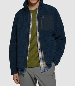 Bass Outdoor Men's Blue Highline Trail Full-Zip Fleece Jacket, L - Picture 1 of 3