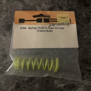 (B12) HPI Racing - SPRING 13X57X1.1MM 10 COILS (YELLOW/SOFT) - Model 6784 - Picture 1 of 1