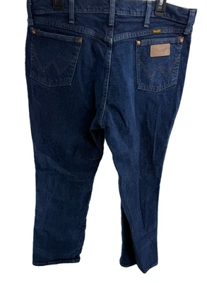 Pantalones de mezclilla clásicos de pierna recta Wrangler Western Cowboy para hombre 947STR 36x30 Foto 1 de 4
