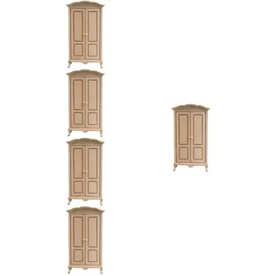  5 Count Puppenhaus Kleiderschrank Garderoben Mini House Accessory - Bild 1 von 4