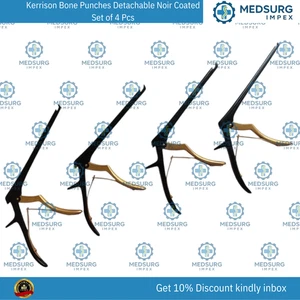 Kerrison Knochenstanzen abnehmbar Noir beschichtet Set 4 Stück - Bild 1 von 3