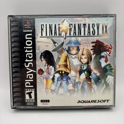 Final Fantasy IX (Sony Playstation 1) 4-Disc Set PS1 Black Label - No Manual - Image 1 of 4