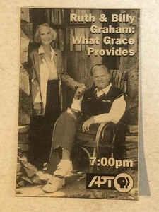 Ruth & Billy Graham Tv Special Vintage Movie Print Ad What Grace Provides Tpa13 - Picture 1 of 2
