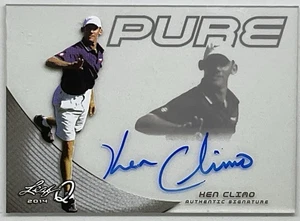 2014 Leaf Q Pure Glass KEN CLIMO “The Champ” AUTO Disc Golf Autograph - HOF - Picture 1 of 2