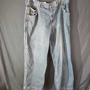 VINTAGE Faded Glory Jeans Herren 42x30 blau Carpenter Baggy Denim Y2K Distressed - Bild 1 von 10