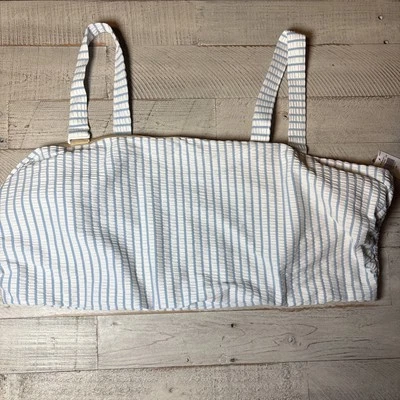 Top de bikini Old Navy para mujer talla 4X a rayas correas ajustables azul/blanco nuevo con etiquetas Foto 1 de 4