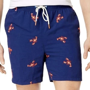 Tommy Bahama Badehose Herren XXL blau orange Hummer Mesh gefüttert Taschen - Bild 1 von 15