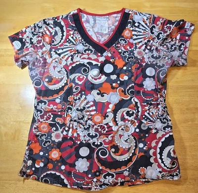 UA Orange/Red/Black/White scrubs, MEDIUM, $5 ship Each add item $1 ship - Image 1 of 4