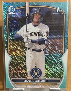 2023 Bowman Daniel Guilarte Aqua Shimmer /125 Brewers BCP-21