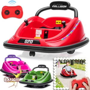 12V Kids Ride on Bumper Car 360° Spinning Electric Vehicle w/Remote Control MP3 - Picture 1 of 21
