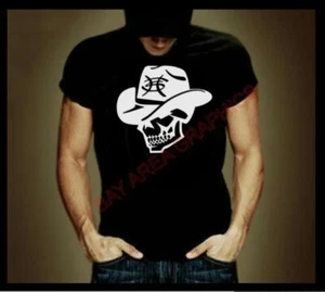 HEROES DEL SILENCIO BUNBURY SKULL T-SHIRT 100% COTTON BLACK WHITE DESIGN - Picture 1 of 1