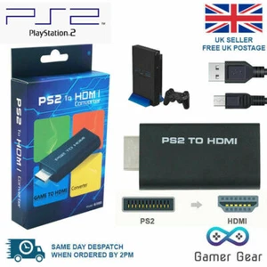 PS2 zu HDMI Konverter Adapter Video Audio Playstation 2 mit USB Kabel - Bild 1 von 8