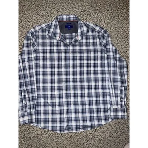 Egara Men’s Dress Shirt Size XL with Reversible Cuffs - Picture 1 of 4