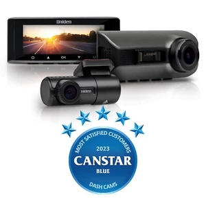 UNIDEN iGO CAM 75R 2K SMART DASH CAM W/FULL HD REAR VIEW CAMERA 3.16" WIDE LCD - Picture 1 of 5