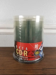 TDK Data CD-R 48X 80min 700MB 100 Pack New Sealed - Photo 1/4