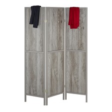 Paravent Holzoptik Sichtschutz Trennwand Spanische Wand Faltwand Raumteiler Holz