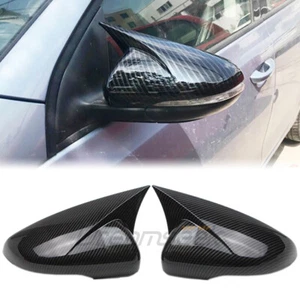 Rearview Side Mirror Cover For Volkswagen VW Golf Mk6 2010-14 Carbon Fiber Style - Picture 1 of 13