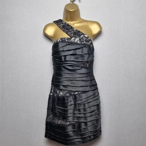 Red Herring Dress Womens Size 8 Prom Bodycon Black Bandage Cocktail LBD Sexy - Picture 1 of 7