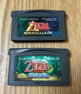 Lot 2 The Legend of Zelda The Minish Cap & Triforce 4 Swords set GBA Japan Ver. - Image 1 of 2
