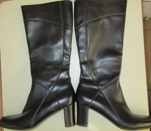 Natualizer/KIERSTEN, Black Vegan Zippered Boot, 2-1/2" Chunky Heels, 7.5 M, NWOT - Picture 1 of 12