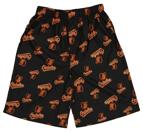 Outerstuff MLB Youth Boys Baltimore Orioles Team Color Printed Logo Shorts Cover