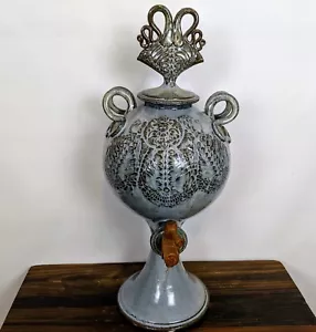 1970's Heiko Boer Monumental Studio Pottery Bacchus Vessel Netherlands - Picture 1 of 12