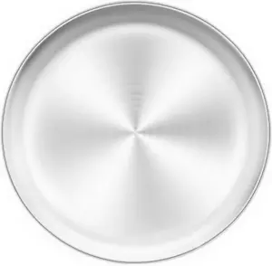 Pizza Pan, 13.4 Inch Stainless Steel Large Pizza Pan Tray round Oven Baking Bake - Picture 1 of 12