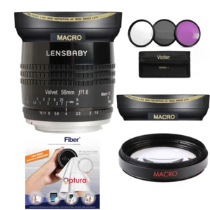 HD4 ULTRA WIDE ANGLE LENS + MACRO FOR LENSBABY VELVET 56mm f/1.6 Lens for CANON - Picture 1 of 12