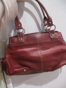 Nordstrom Genuine wine red  Leather/Handbag/Purse handbag satchel - Picture 1 of 9