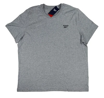 Camiseta masculina Reebok Identity logotipo clássico manga curta gola redonda nova com etiquetas - Imagem 1 de 4