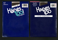 Lot 2 Pairs Hanes Too! Pantyhose Size CD Color Barely There 116 136