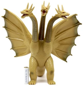 King Ghidorah 1984 Godzilla Película Monstruo Kaiju Sofubi H8.85 pulgadas TOHO BANDAI JAPÓN - Imagen 1 de 24