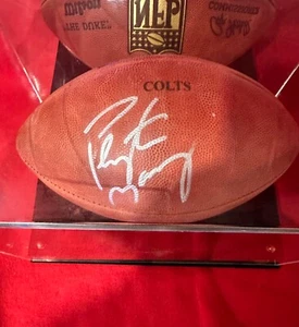 Peyton Manning Autographed Colt's Team Duke Football Auth Peyton 18, and Mounted - Picture 1 of 6