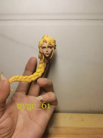1:12 Little Girl Braid Hair Head Sculpt Model For 6" Female Knight Figure body Cover