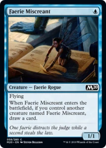FAERIE MISCREANT ~mtg NM-M M20 Magic 2020 Com x4 - Picture 1 of 1